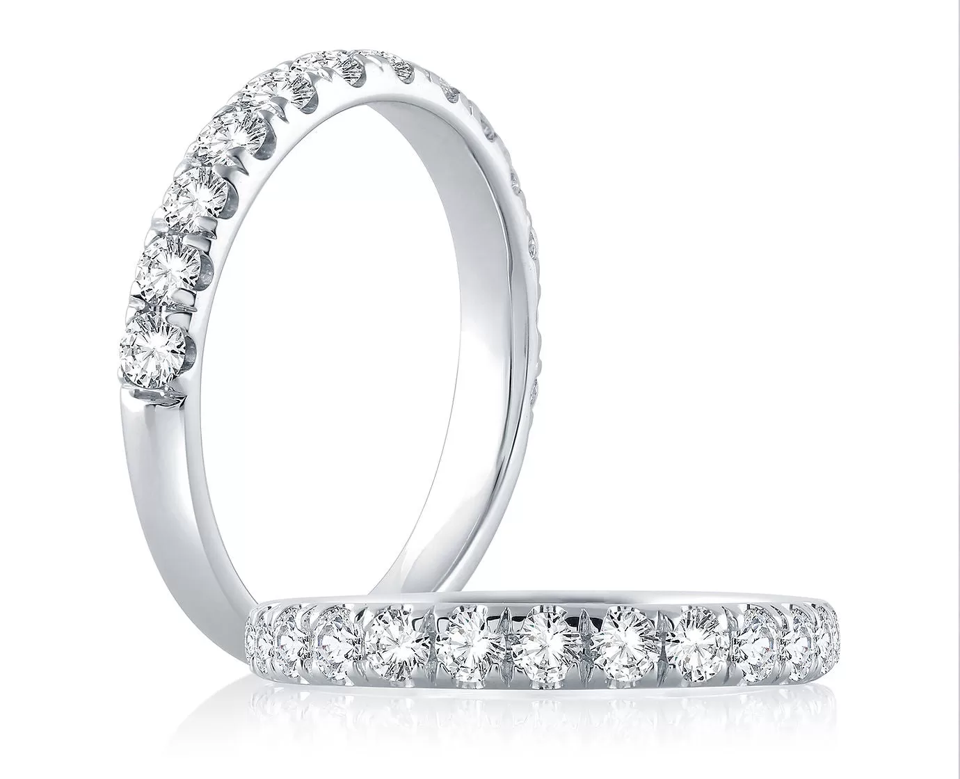 14 Karat Round Diamond Wedding Band