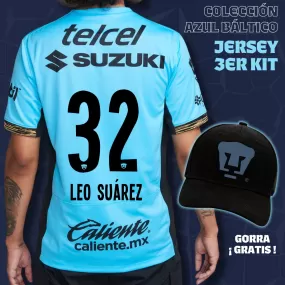 32 Leonardo Suárez - Colección Azul Báltico - Jersey Tercer Kit   Gorra de Regalo