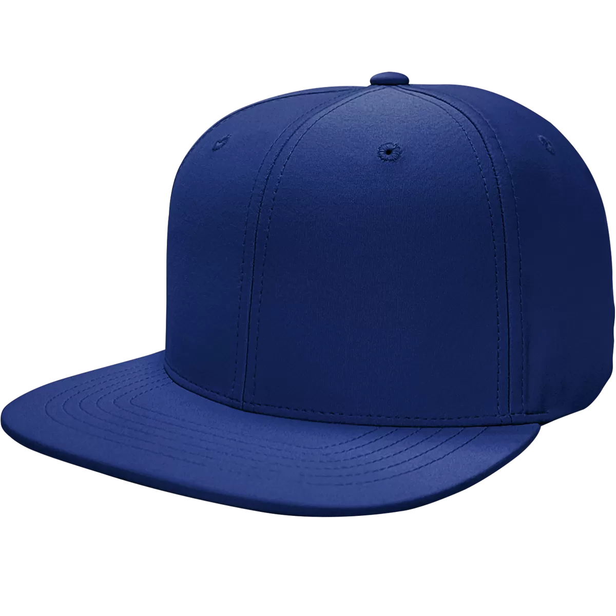 6 Panel Structured Performance Cap with Flat Bill- PR20