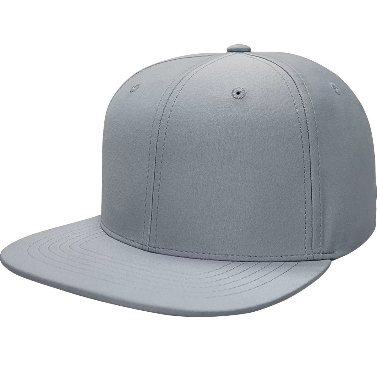 6 Panel Structured Performance Cap with Flat Bill- PR20