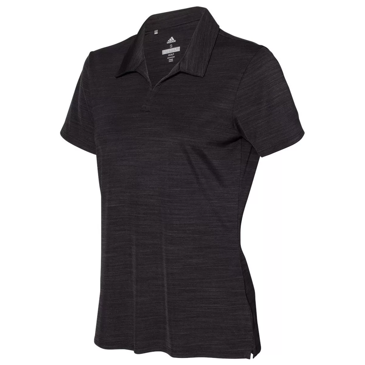 adidas Women's Black Melange Sport Polo