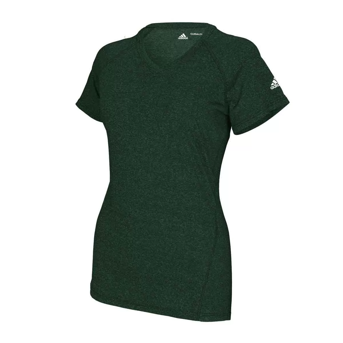 adidas Women's Dark Green Climalite Short Sleeve Tee