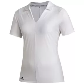 adidas Women's White Aeroready Short Sleeve Polo