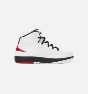 Air Jordan 2 Retro Chicago Preschool Lifestyle Shoe - White/Red