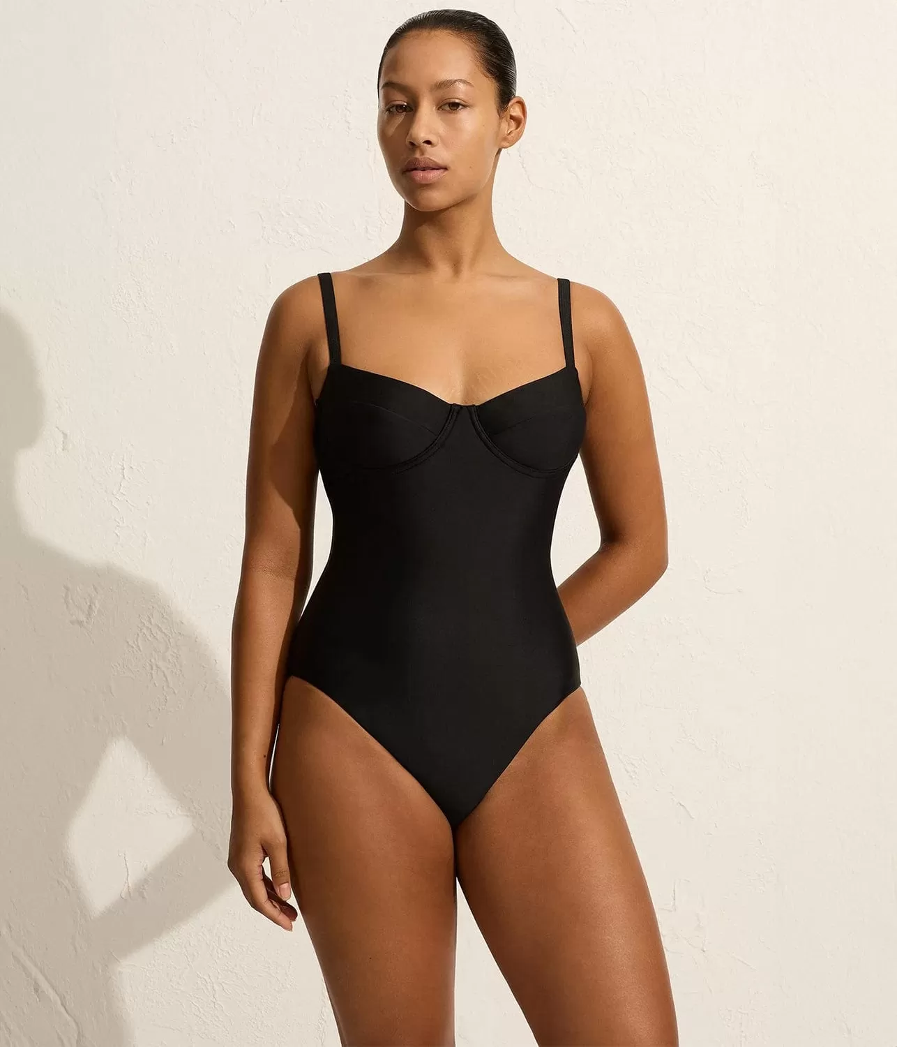 BALCONETTE MAILLOT- BLACK