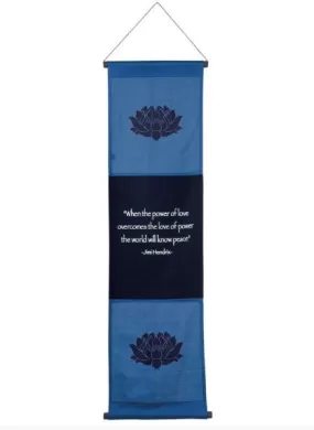 Banner, 3 Panel Lotus 50in.