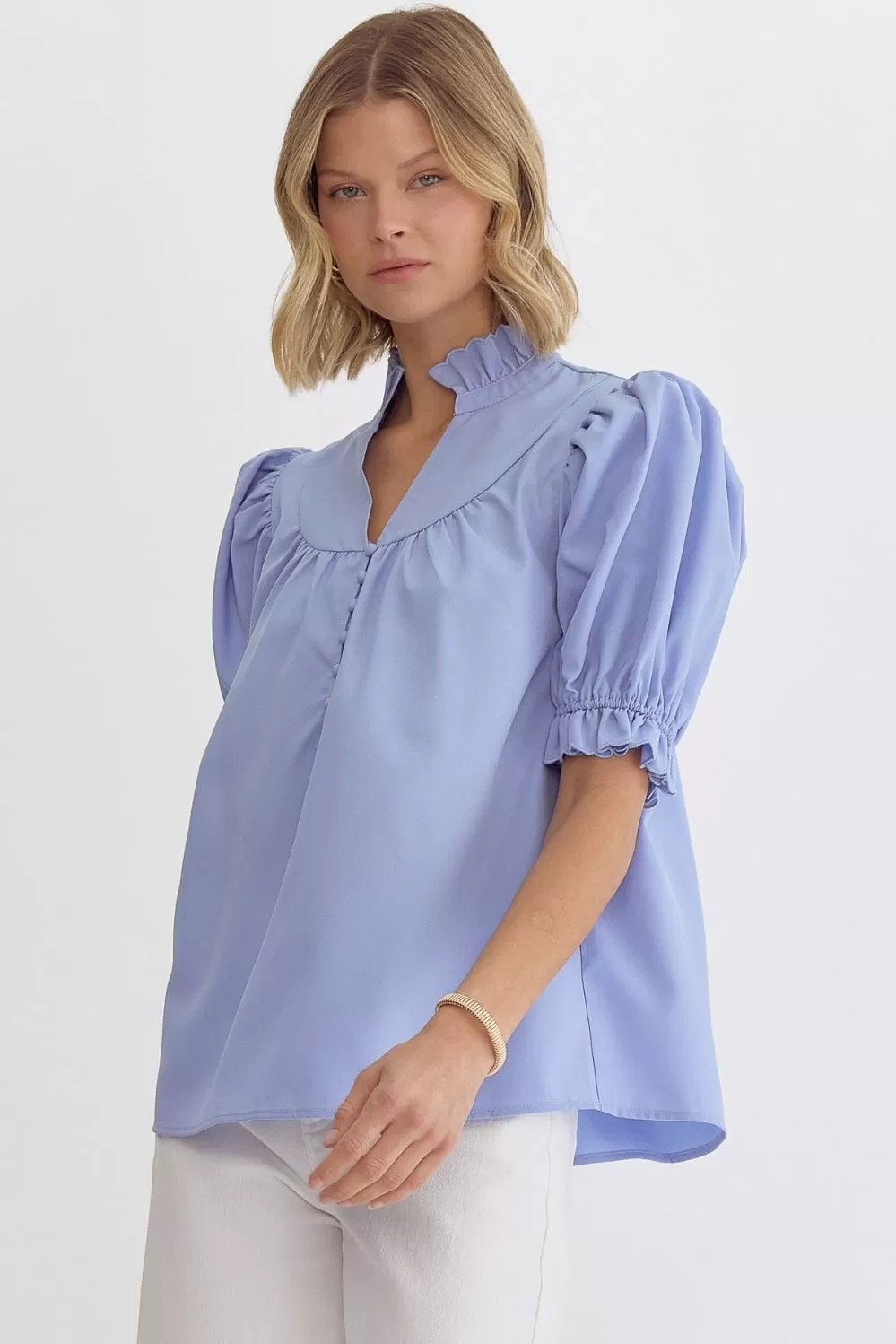 Better Moments Top Chambray