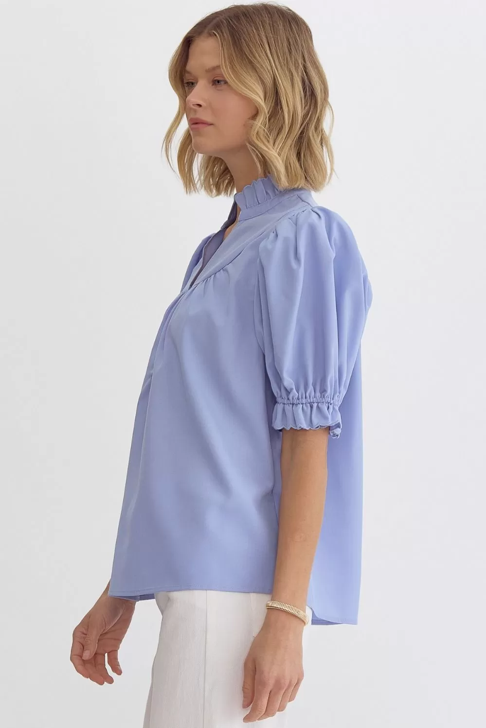 Better Moments Top Chambray