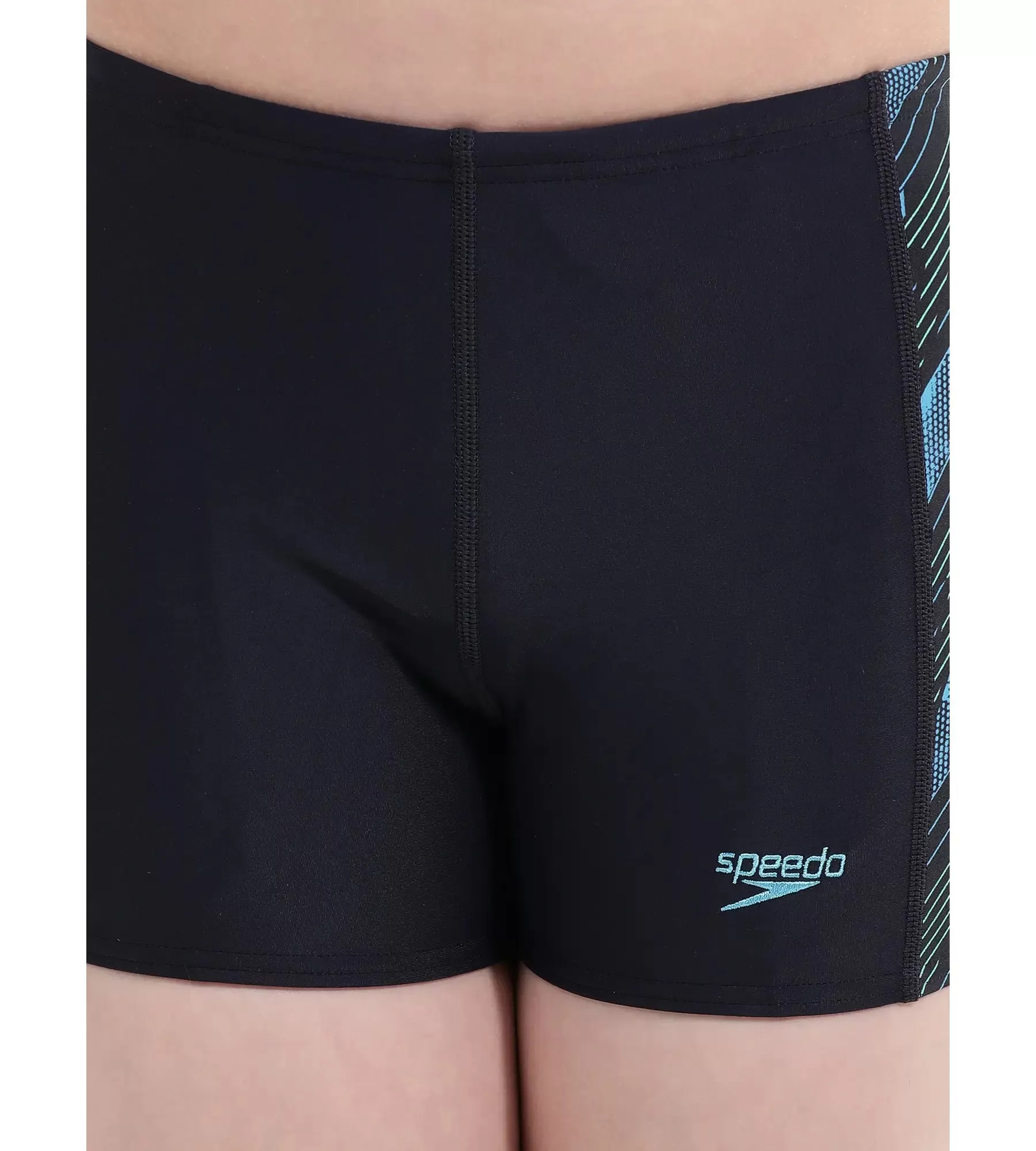 Boy's Endurance Hyper Boom Panel Aquashort - Truenavy  &  Harlequin Green