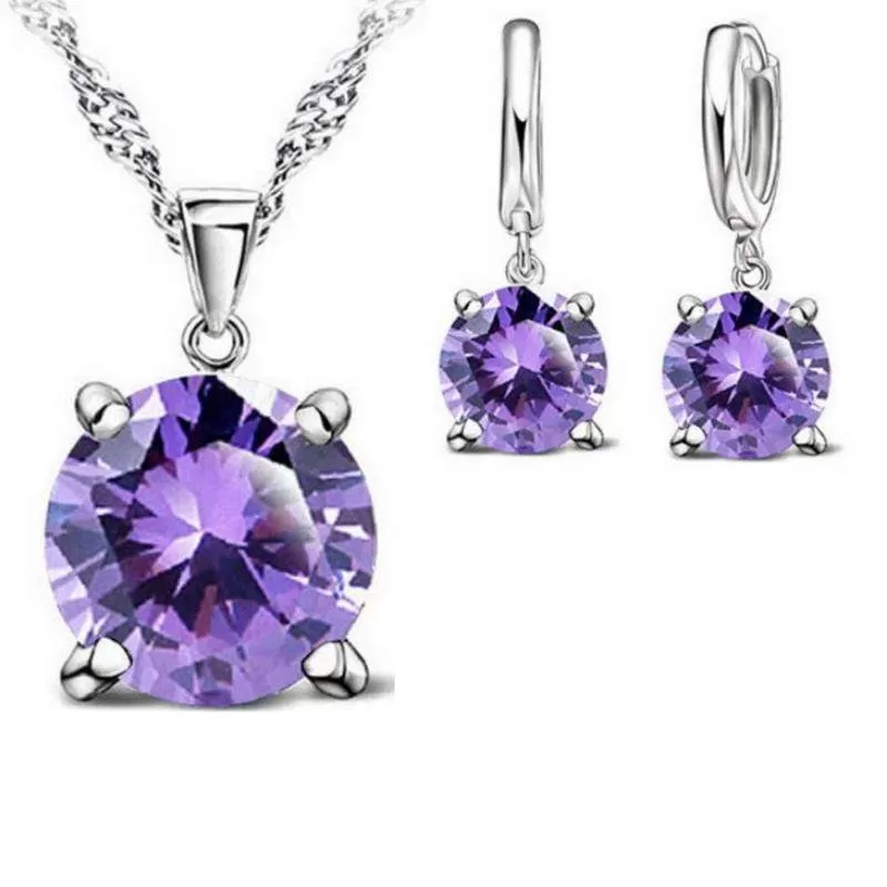 Bubble Pop Electric Purple Gem Dainty Set