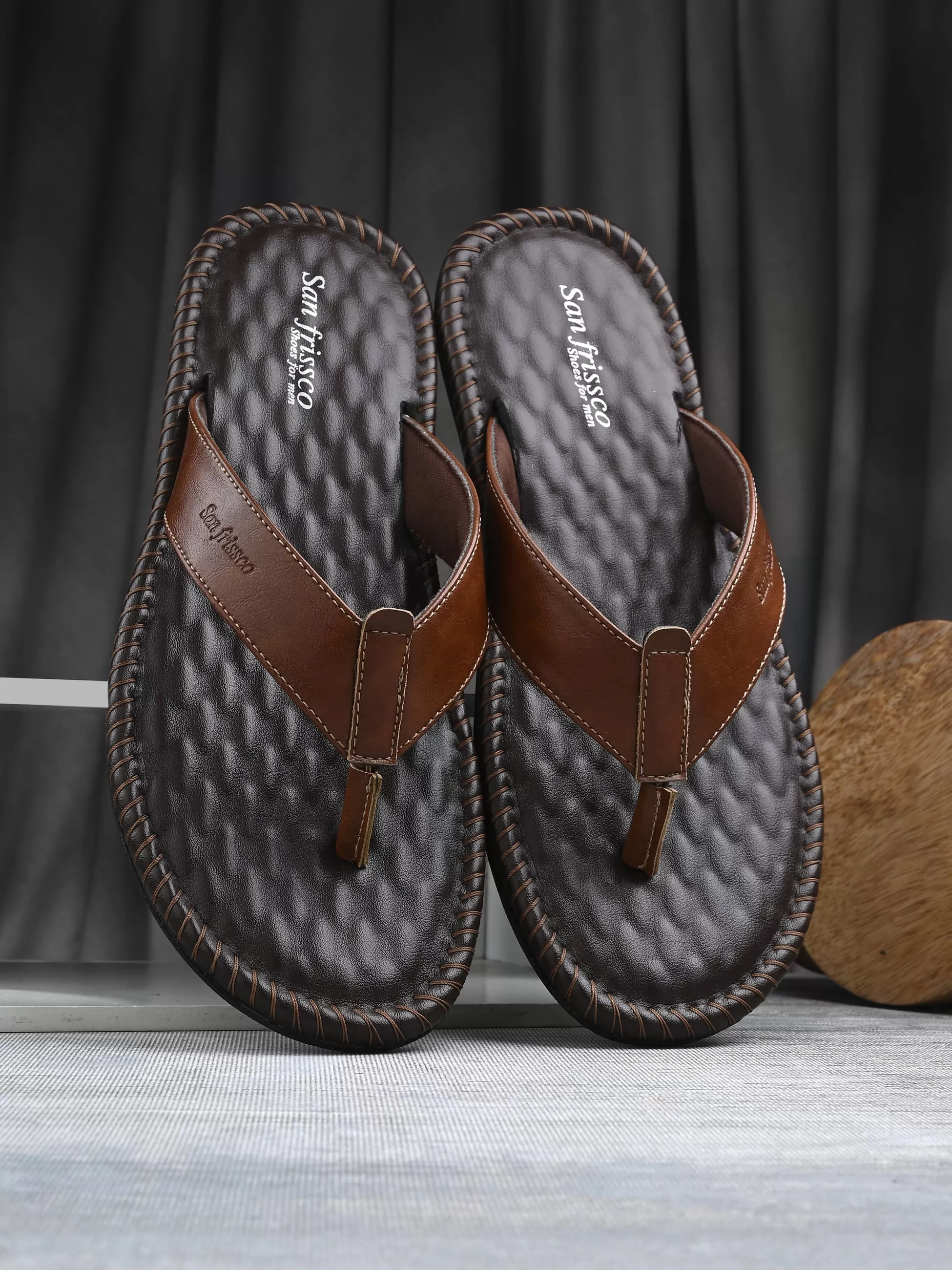 Canva Tan Thong Slippers