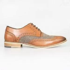 Cavani William Men's Tan Tweed Shoes