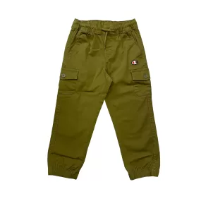 Champion Cargo sports trousers with elastic and big pockets for boys 306767 GS573 olive green