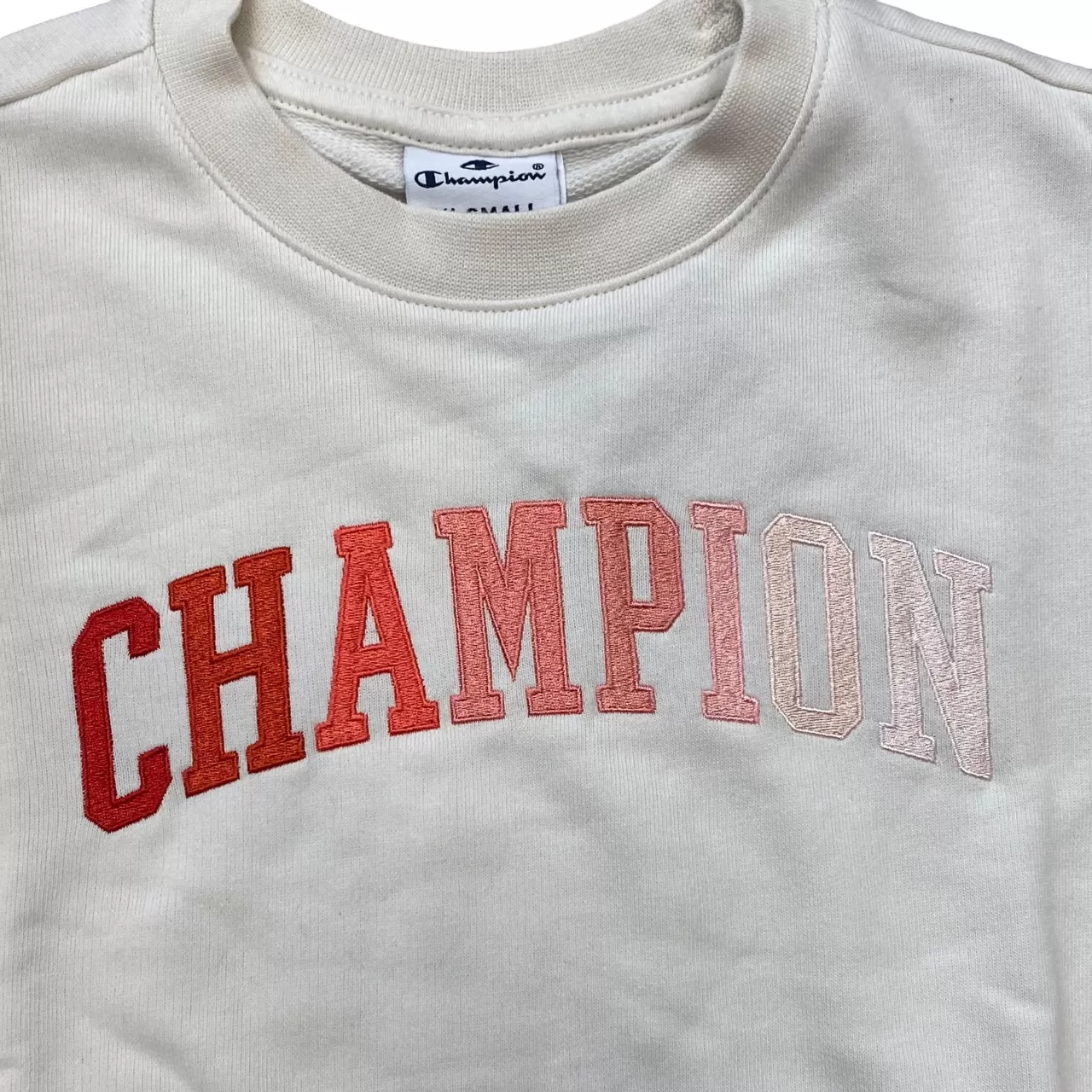 Champion girls' crewneck sweatshirt 404984 ES001 light beige