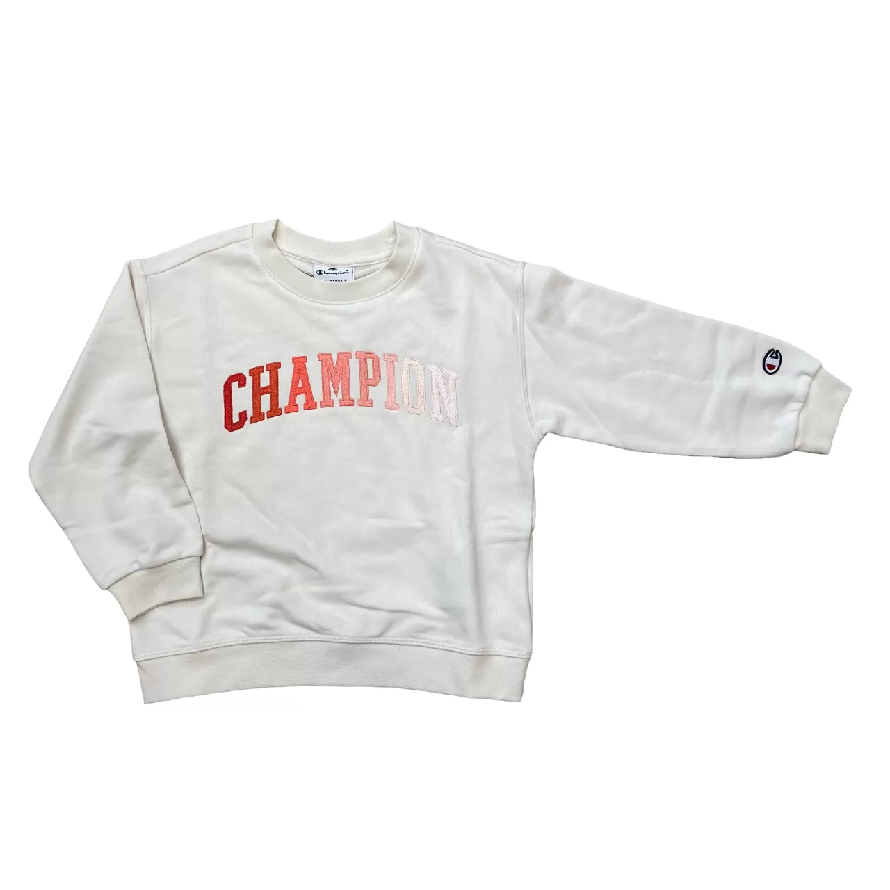 Champion girls' crewneck sweatshirt 404984 ES001 light beige