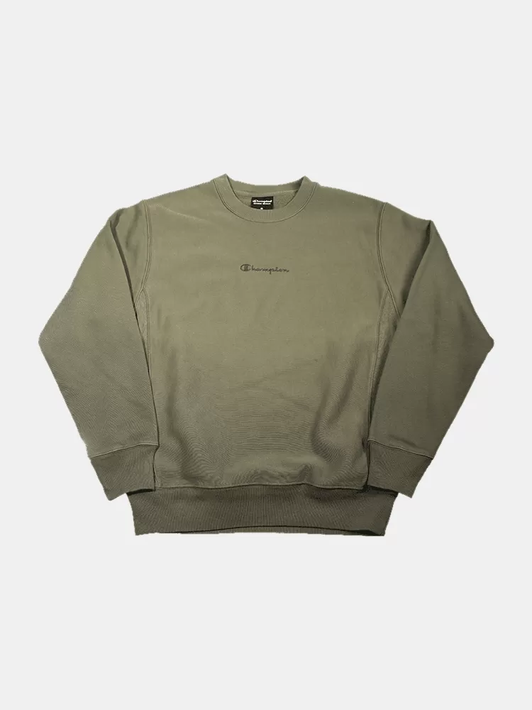 Champion Reverse Weave Ombre Crew - Khaki