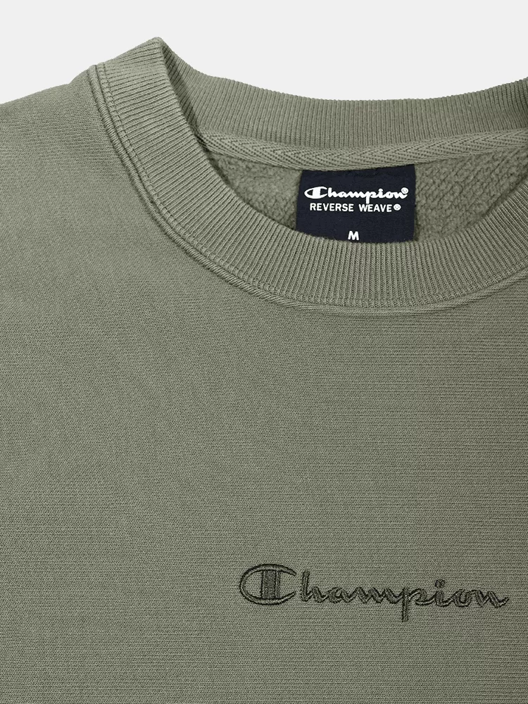 Champion Reverse Weave Ombre Crew - Khaki