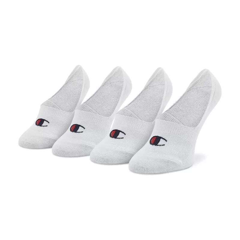 Champion unisex invisible ghost socks U24561 WW001 pack of 2 white pairs