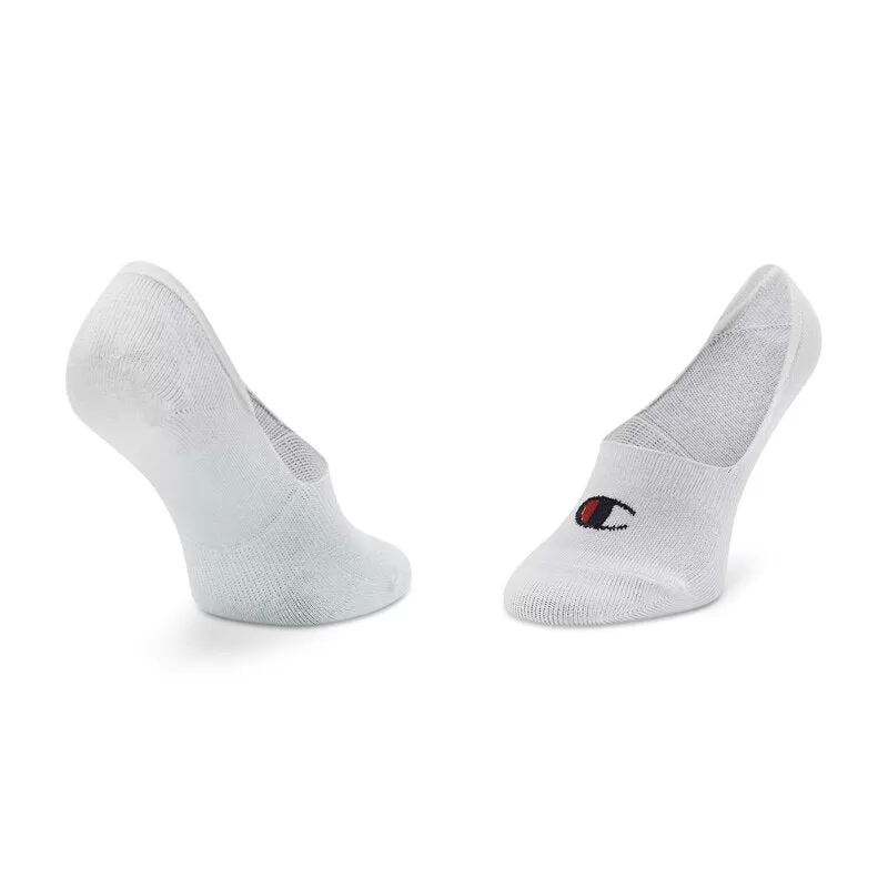 Champion unisex invisible ghost socks U24561 WW001 pack of 2 white pairs