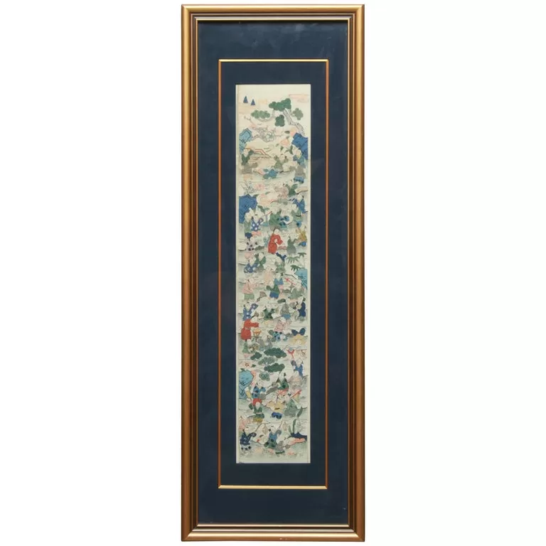 Chinese Kesi Tapestry Woven Silk Panel