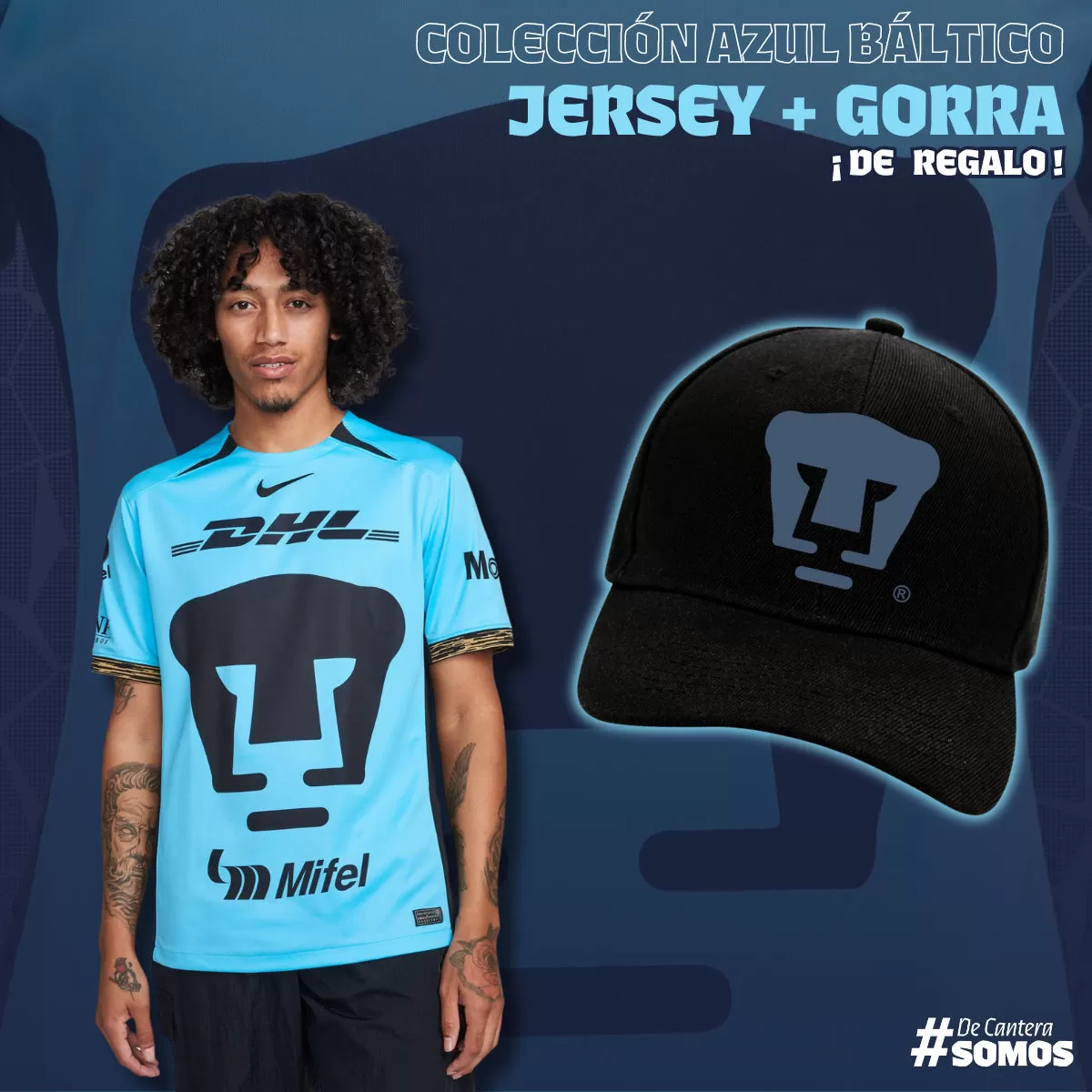 Colección Azul Báltico Hombre - Jersey Tercer Kit   Gorra de Regalo