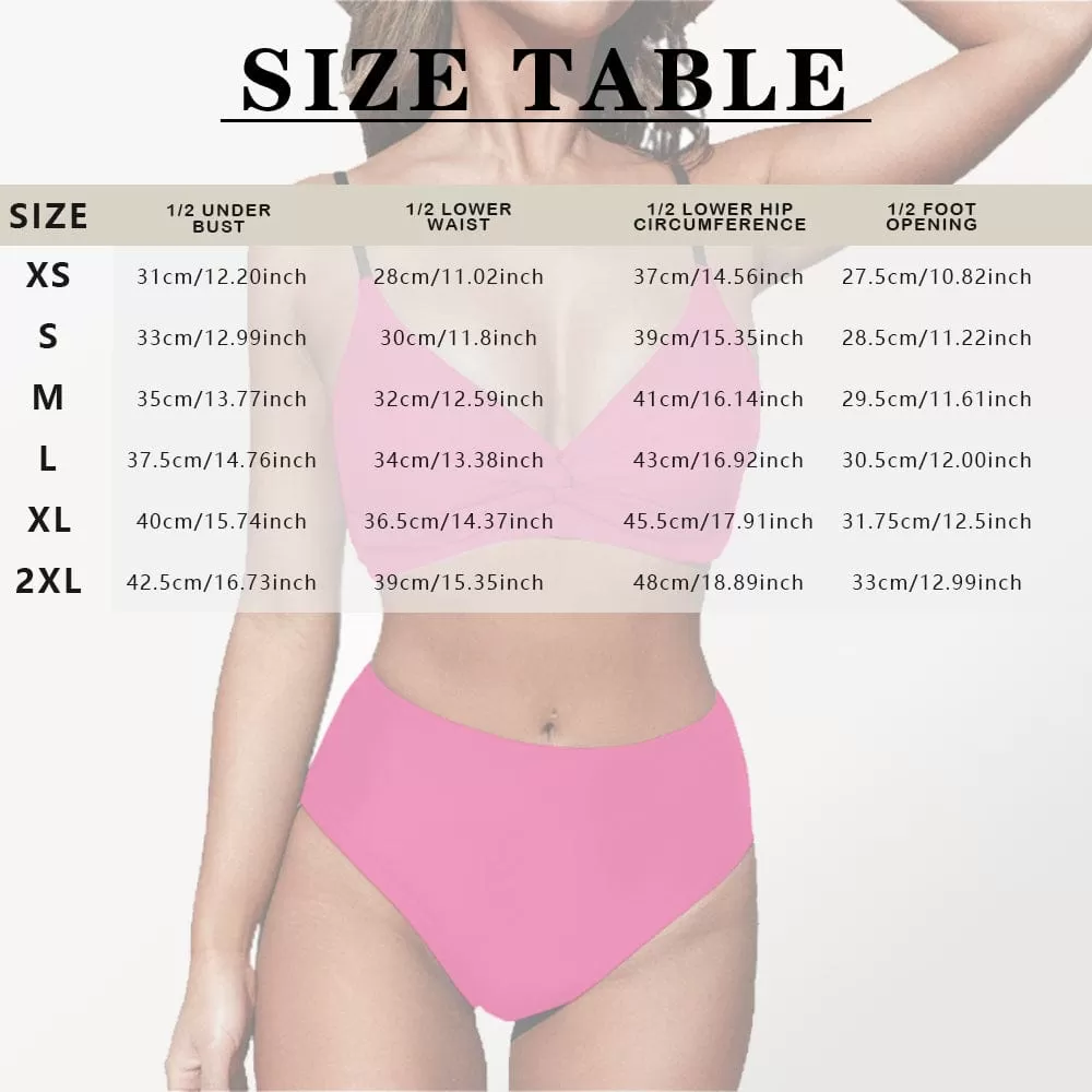 Custom Seamless Face Bikini Sets High Waisted V Neck Twist Front Adjustable Spaghetti Straps Bathing Suit