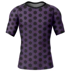 Demon Slayer 'Kokushibo Print' Short Sleeve Compression Rashguard