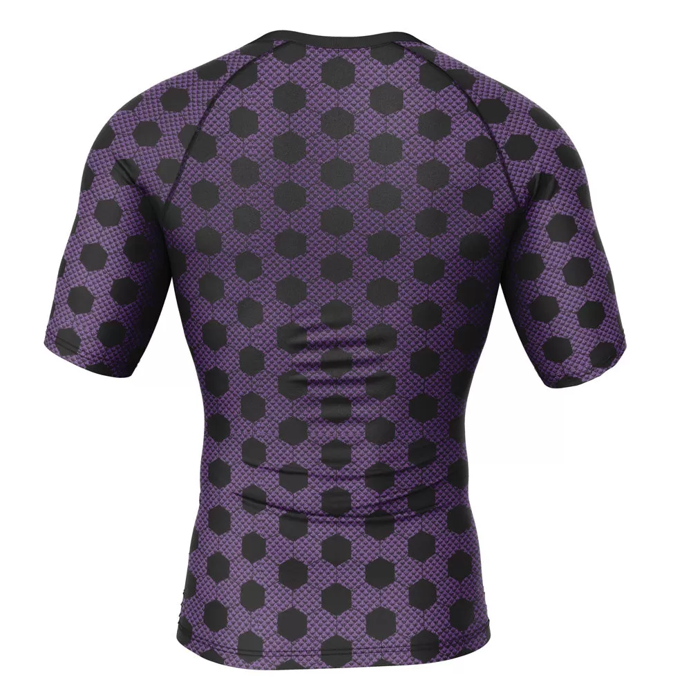 Demon Slayer 'Kokushibo Print' Short Sleeve Compression Rashguard