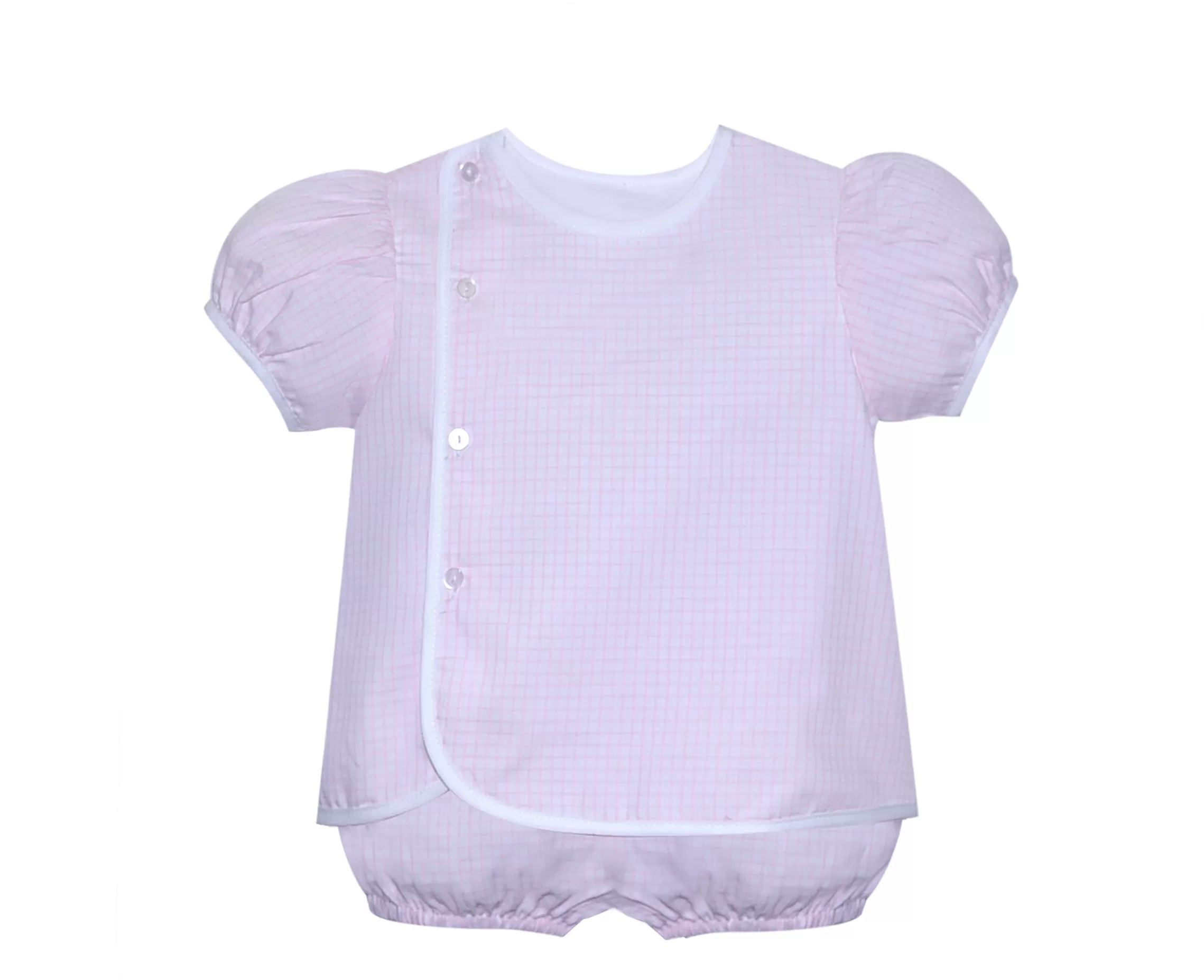 Diaper Set - Pink Windowpane