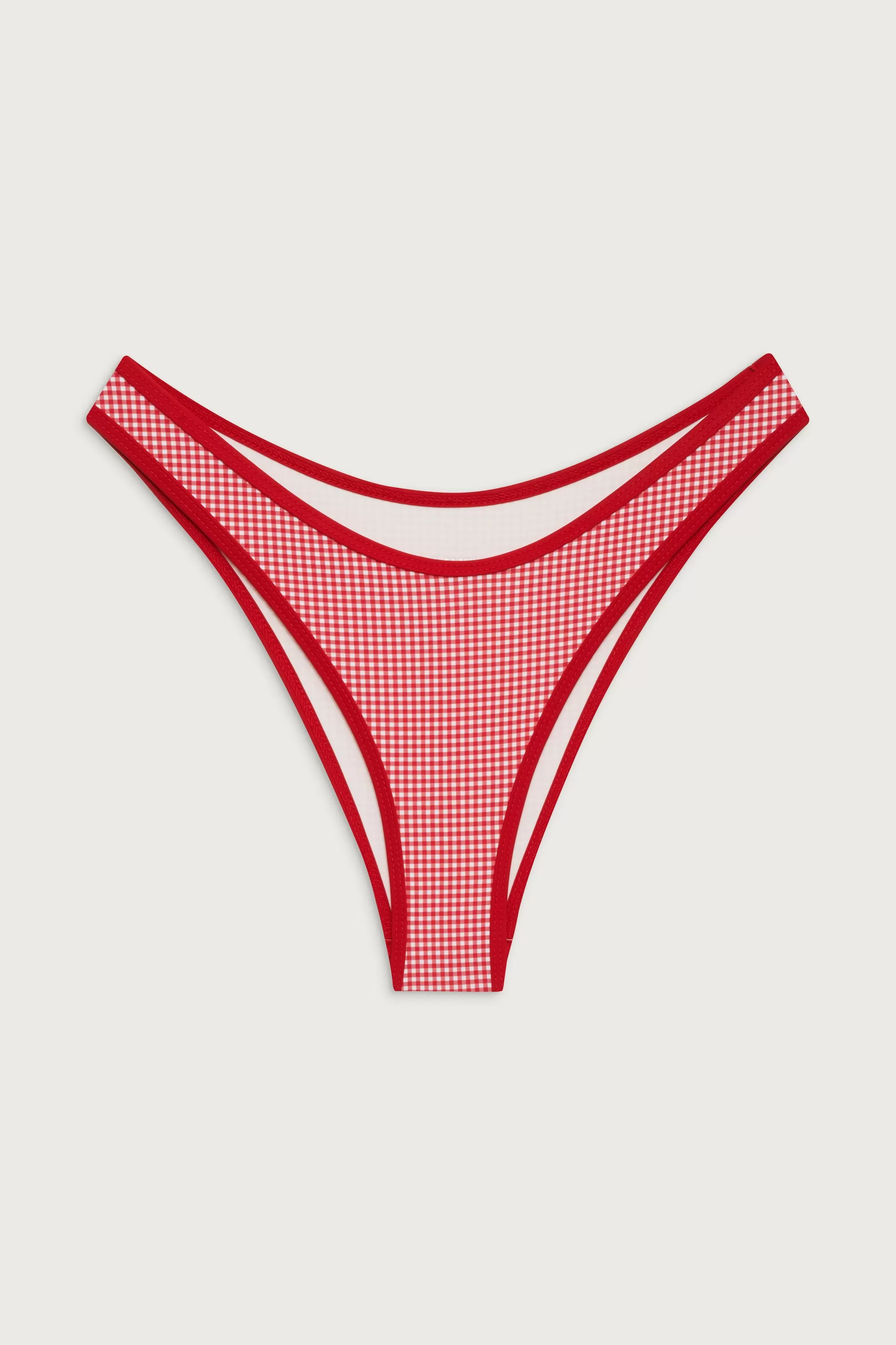 Dove Classic Gingham Bikini Bottom - Ladybug Gingham