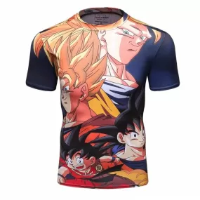 Dragon Ball Z Compression 'Forms' Elite Short Sleeve Rashguard