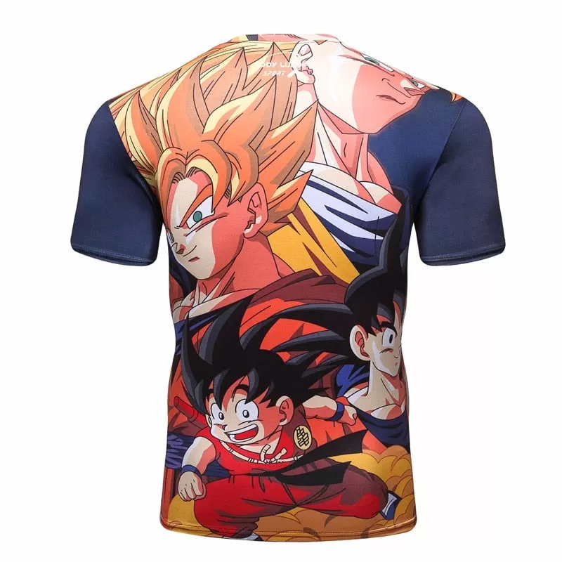 Dragon Ball Z Compression 'Forms' Elite Short Sleeve Rashguard