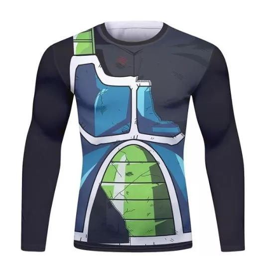 Dragon Ball Z 'Onyx Bardock | Battle Damaged' Long Sleeve Elite Rashguard