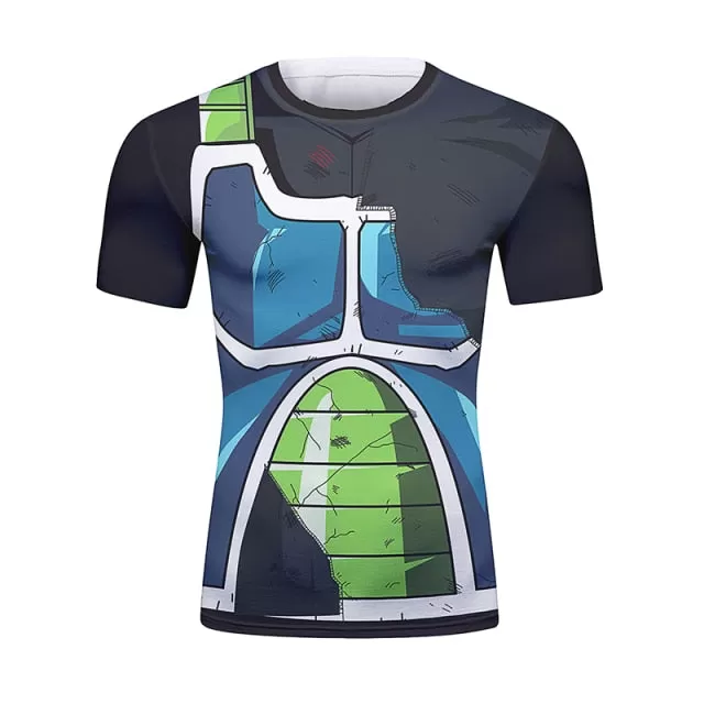 Dragon Ball Z 'Onyx Bardock | Battle Damaged' Short Sleeve Elite Rashguard