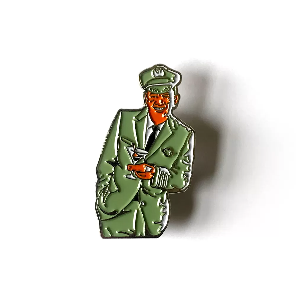 Drunk Pilot Enamel Pin