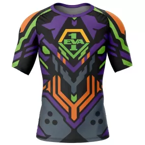 Evangelion Unit-01 '2.0' Short Sleeve Compression Rashguard