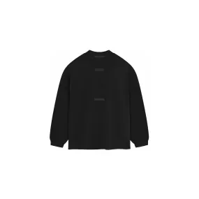 Fear of God Essentials Long Sleeve Tee 'Jet Black' (2023)