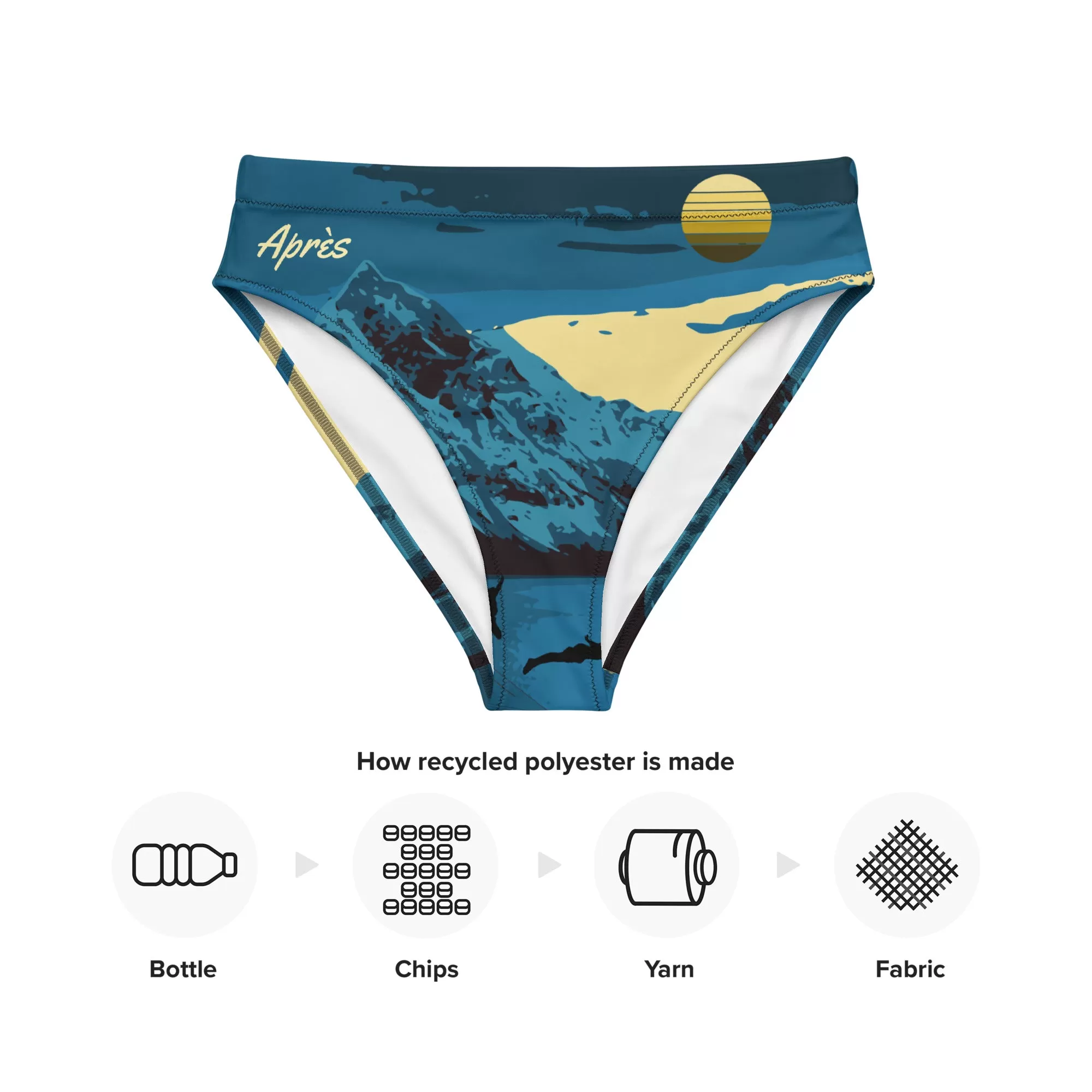 Fjord Après Recycled high-waisted bikini bottom