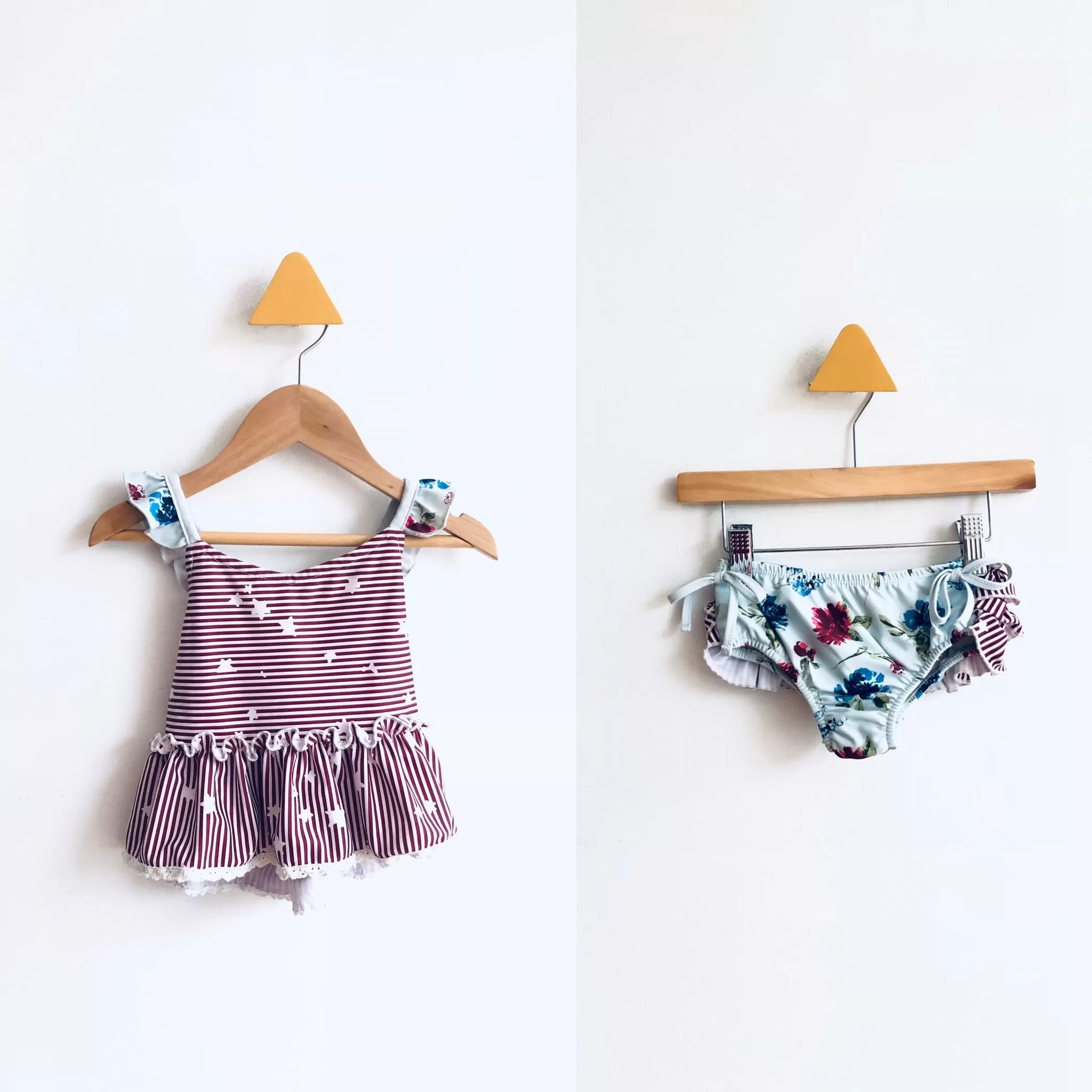 Florals & Stripes Swim Set // 18M