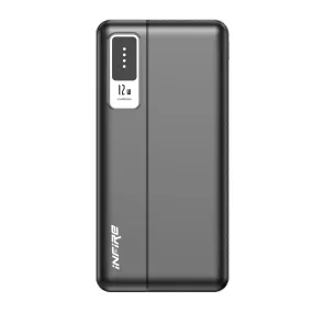 Force 10000mAh Power Bank 12W Fast Charging | Dual USB Output , 1 Micro USB Input, 1Type C Input |LED Indicator, Lightweight| Lithium Polymer Power Bank (Black)