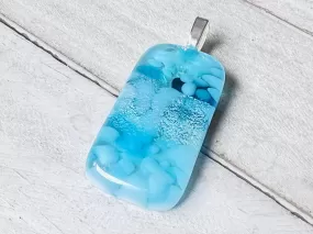 Fused Glass Pendant~Pretty as a Peacock