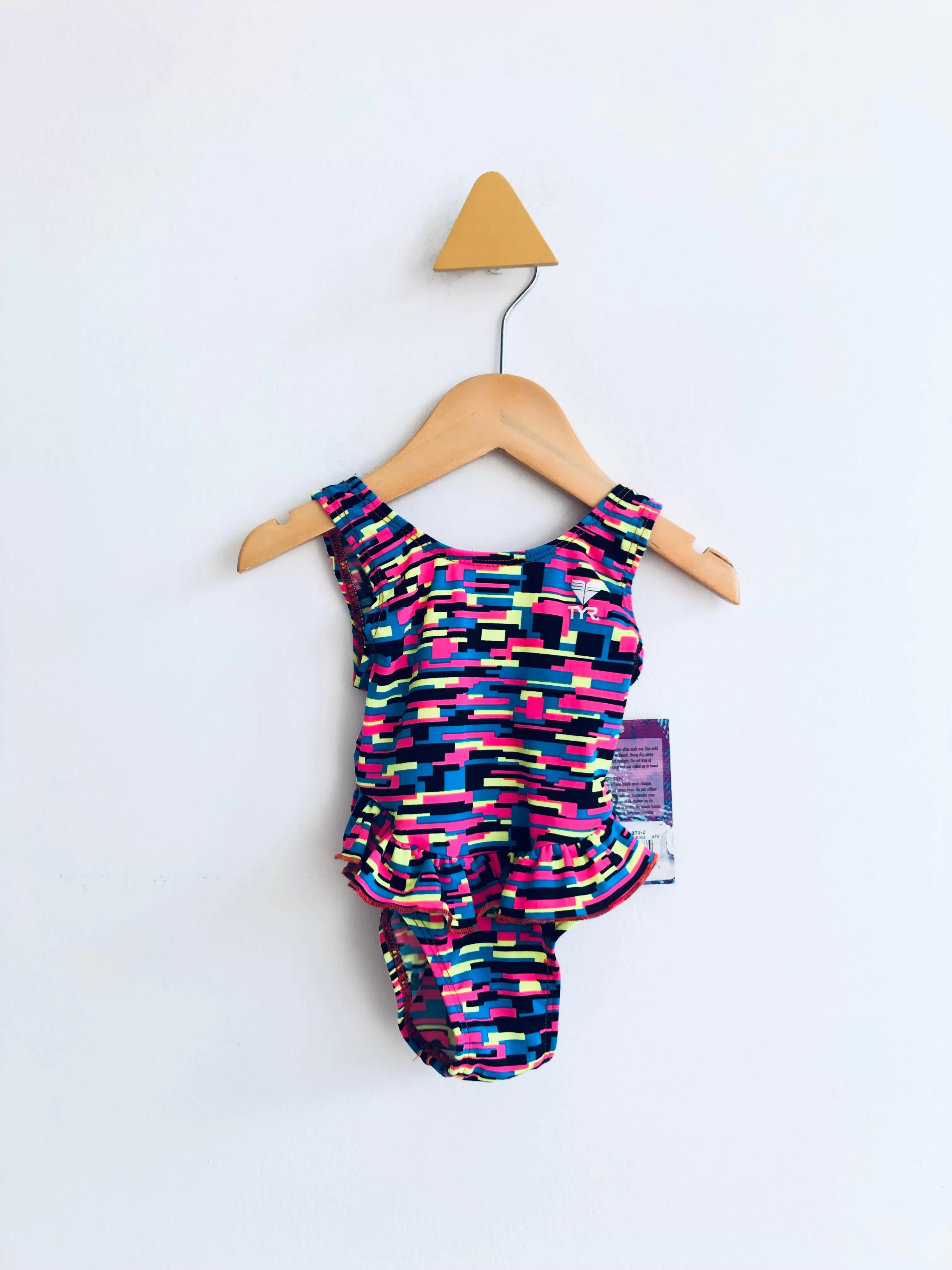 Graphic Peplum Swimsuit // 2Y