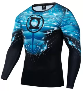 Green Lantern 'Hal Jordan' Long Sleeve Compression Rashguard