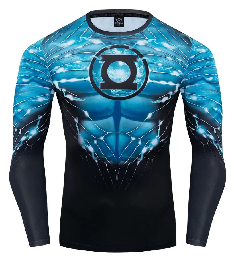 Green Lantern 'Hal Jordan' Long Sleeve Compression Rashguard