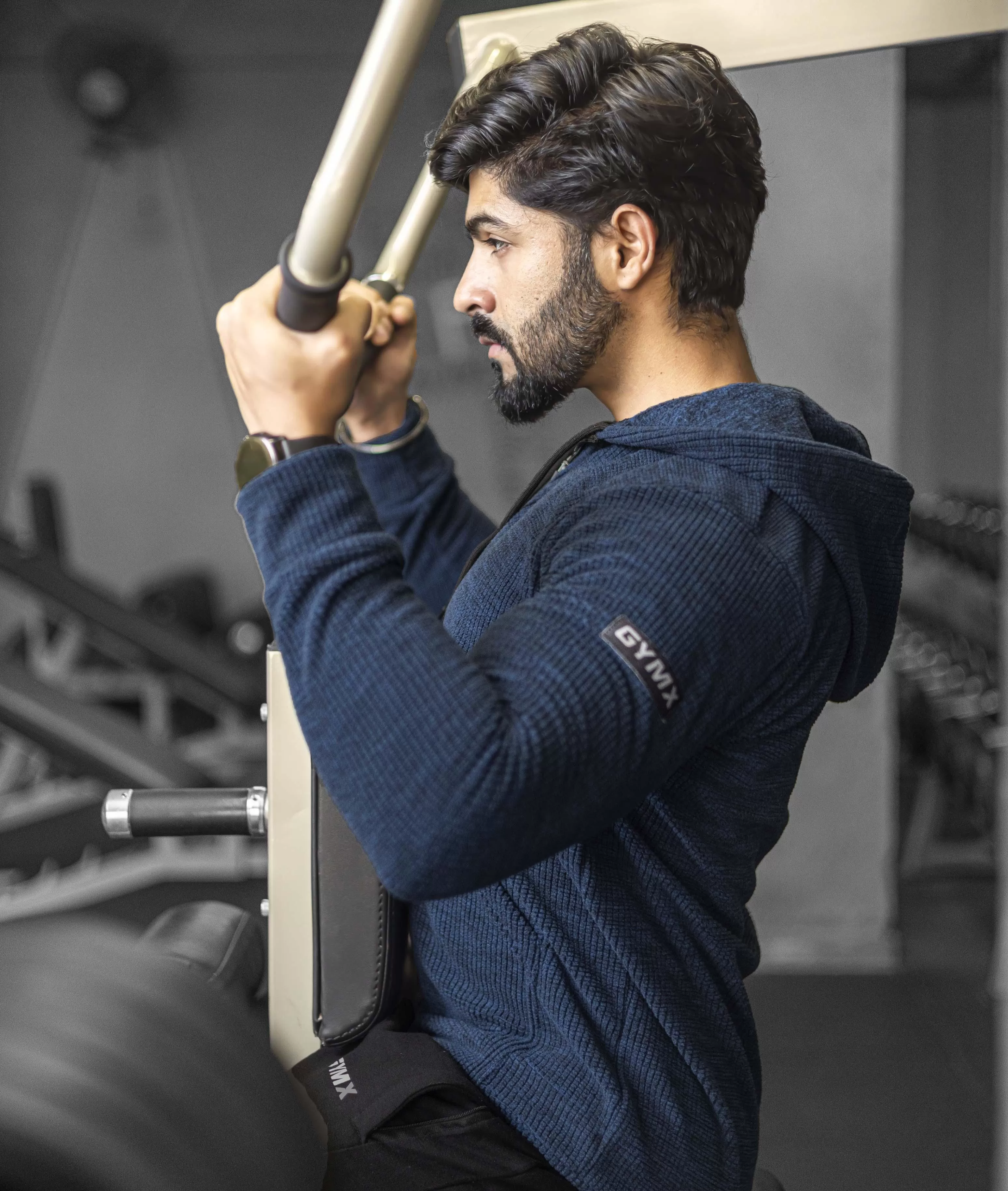 Heavy Duty GymX Hoodie: Eternal Blue