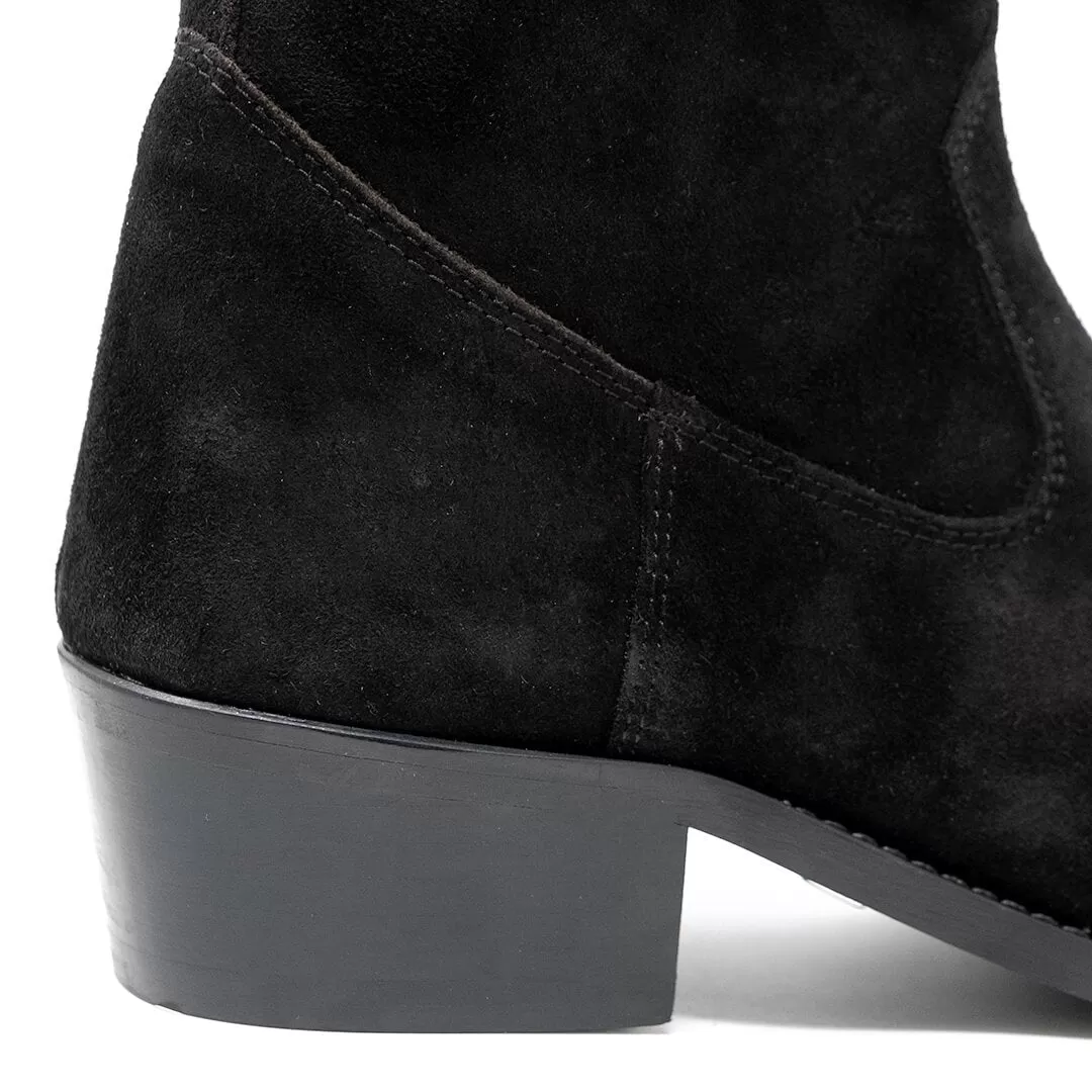 Hoxton Hex Cuban Heel Zip Up Boot