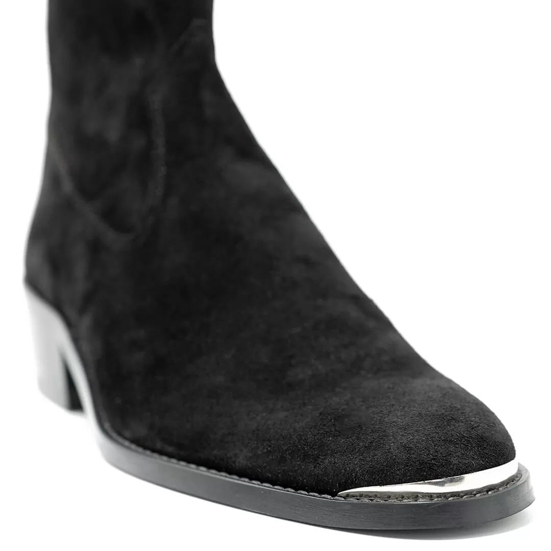 Hoxton Hex Cuban Heel Zip Up Boot