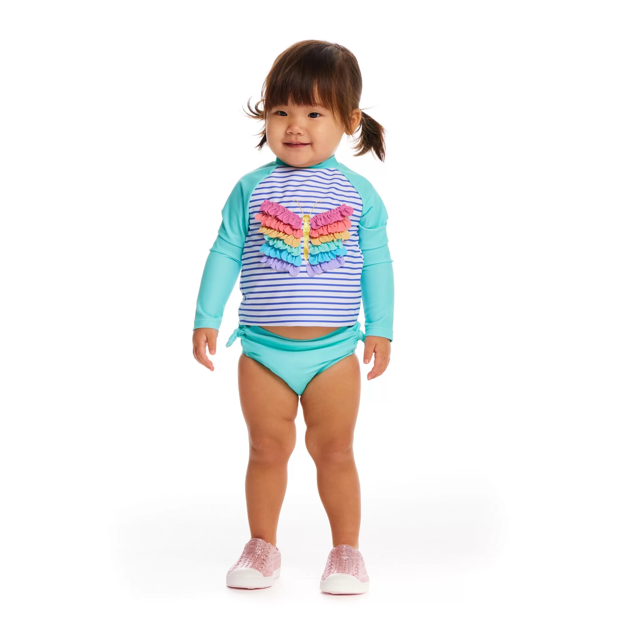 Infant Butterfly Applique Rashguard Set