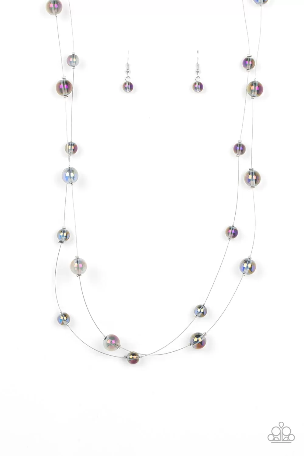 Interstellar Illusions - Purple Multi Layer Necklace