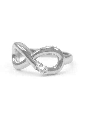 Kappa Delta Sterling Silver Infinity Ring